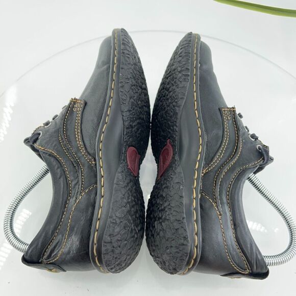 Born Women's Jean Moro Oxford Size 7 Lace Up Work Shoe Black Leather Casual - Picture 9 of 15